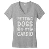pet dog ladies slogan Women's V-Neck T-Shirt