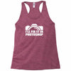 funny camera photography (2) Racerback Tank