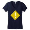 warning Women's V-Neck T-Shirt