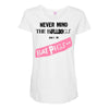 never mind the bulldogs Maternity Scoop Neck T-shirt