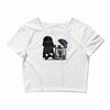 robotic trashcan Crop Top