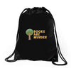 books are murder Drawstring Bags