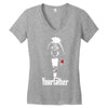 funny stars wars godfather parody yourfather mens Women's V-Neck T-Shirt