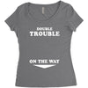 Double Trouble On The Way Women's Triblend Scoop T-shirt