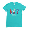 4th of July Ladies Fitted T-Shirt