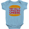 royale with cheese Baby Onesie