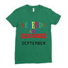 legends are born september Ladies Fitted T-Shirt