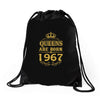 queens are born in 1967 Drawstring Bags