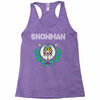 snowman christmas Racerback Tank