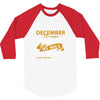 I'm a december woman I was born with my heart 3/4 Sleeve Shirt
