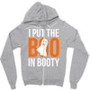 i put the boo in booty Zipper Hoodie