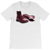 red doc marten skinhead boots, ideal birthday present or gift T-Shirt