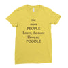 poodle lover Ladies Fitted T-Shirt