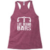 life behind bars cycling Racerback Tank