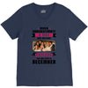 Never Underestimate A Man Who Watches Friends And Was Born in December V-Neck Tee