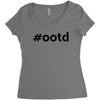 Ootd Outfit Of The Day Women's Triblend Scoop T-shirt