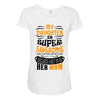 My Daughter Is Super Awesome Her Mom Maternity Scoop Neck T-shirt