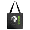 albert einstein theory of 7% proof geeky science cider scrumpy drinkin Tote Bags