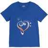 music expresses clef heart girls V-Neck Tee