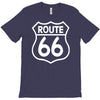 route 66 stampa bianca starda america sport T-Shirt