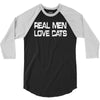 real men love cats 3/4 Sleeve Shirt