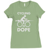 cycling is dope Ladies Fitted T-Shirt