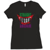 straight outta arkham Ladies Fitted T-Shirt