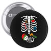 Christmas Skeleton mom and baby maternity Pin-back button