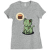zombie cat Ladies Fitted T-Shirt