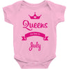 queens are born in july Baby Onesie