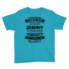 Super Cool Grammy Of A Freaking Awesome Granddaughter Youth Tee