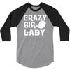 crazy bird lady 3/4 Sleeve Shirt