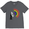 gaydar gay rainbow radar V-Neck Tee