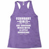 February Girls Are Sunshine Mixed With A Little Hurricane Racerback Tank