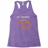 my favorite season is pumpkin spice Racerback Tank