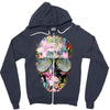 Summer Skull Zipper Hoodie