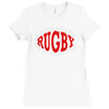 rugby a thugs game played by gentleman Ladies Fitted T-Shirt