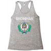 snowman christmas Racerback Tank