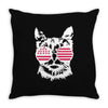 cat usa Throw Pillow
