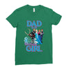 dad of the birthday girl Ladies Fitted T-Shirt