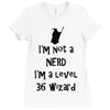not a nerd (2) Ladies Fitted T-Shirt