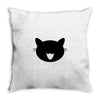 animal black Throw Pillow