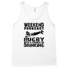 weekend rugby forecast beer pub drink Tank Top