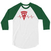 pizza is life 3/4 Sleeve Shirt