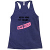 never mind the bulldogs Racerback Tank