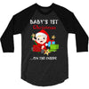 baby 1st christmas 3/4 Sleeve Shirt