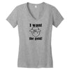 i want the gold Women's V-Neck T-Shirt