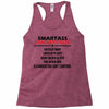 Smartass January Girl Racerback Tank