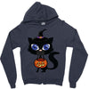 witch cat Zipper Hoodie