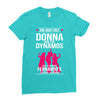 Donna And Dynamos White Letter Ladies Fitted T-Shirt